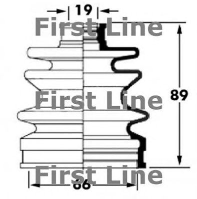 FIRST LINE fcb6043 -  Пыльник, приводной вал